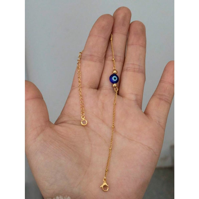 1pc Blue Evil Eye Women's Delicate Bracelet - Image 2