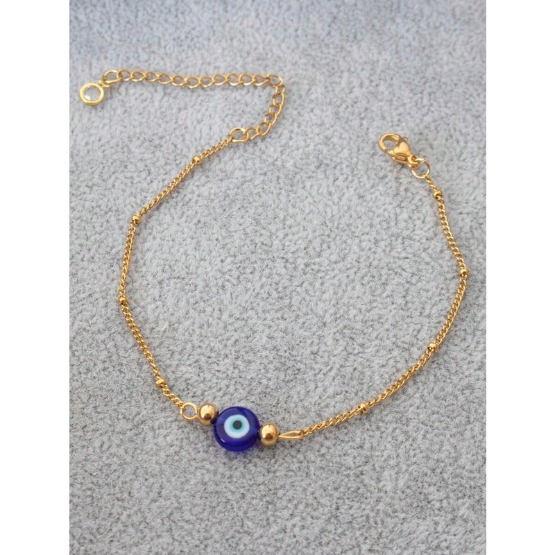 1pc Blue Evil Eye Women's Delicate Bracelet - Image 1