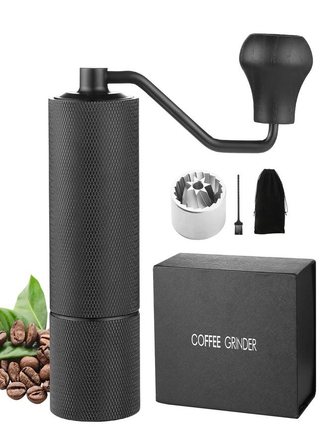 Warmthmaster Manual Coffee Grinder CNC Stainless Steel 7 Star Conical Burr Coffee Grinder Hand with12 gears Adjustable Coarseness For Espresso, Drip Coffee, French Press Capacity 25g Portable Coffee Bean Grinder - Image 1