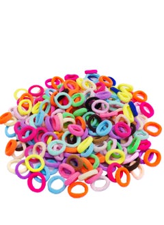 200 Pcs Baby Hair Ties, Cotton Toddler Hair Ties for Girls and Kids, Multicolor Small Seamless Hair Bands Elastic Ponytail Holders.