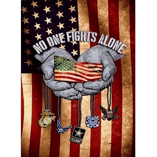 KTHOFCY 5D DIY Diamond Painting Kits for Adults American Flag Patriotic Full Drill Embroidery Cross Stitch Crystal Rhinestone Paintings Pictures Arts Wall Decor Painting Dots Kits 118X157 inch - Image 1