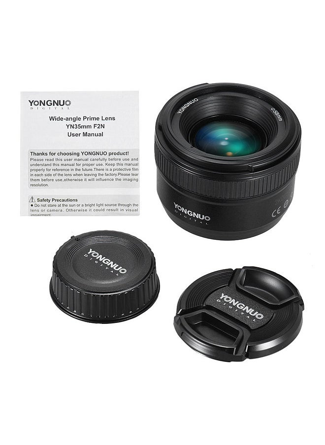 YONGNUO YN35mm F2N f2.0 Wide-Angle AF/MF Fixed Focus Lens F Mount for Nikon D7200 D7100 D7000 D5300 D5100 D3300 D3200 D3100 D800 D600 D300S D300 D90 D5500 D3400 D500 DSLR Cameras 35mm  - Image 5