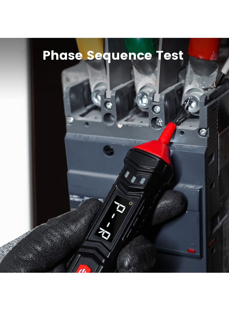 Generic Pen Type Voltage Tester Electrical Multimeter, 0.8V-600V AC DC, Live Wire Test, Capacitance, Resistance, Continuity, Diode, Professional Electrical Tester  - Image 5