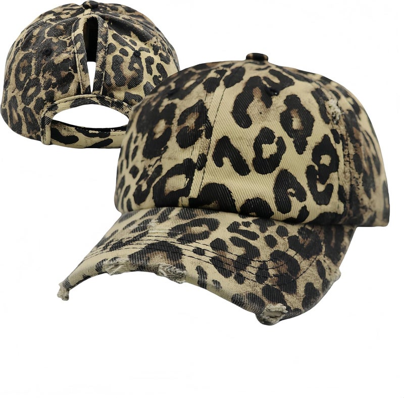 ProMindFun Womens Pony Hat High Ponytail Baseball Cap Girls Messy Bun Caps Camouflage Trucker Bad Hair Day Adjustable Dad Hat - Image 1