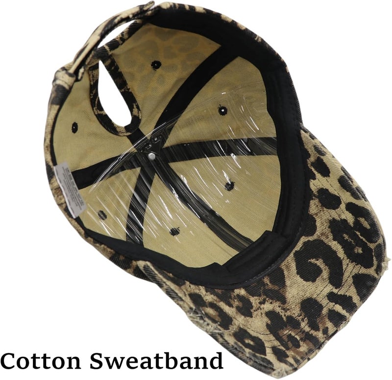 ProMindFun Womens Pony Hat High Ponytail Baseball Cap Girls Messy Bun Caps Camouflage Trucker Bad Hair Day Adjustable Dad Hat - Image 3