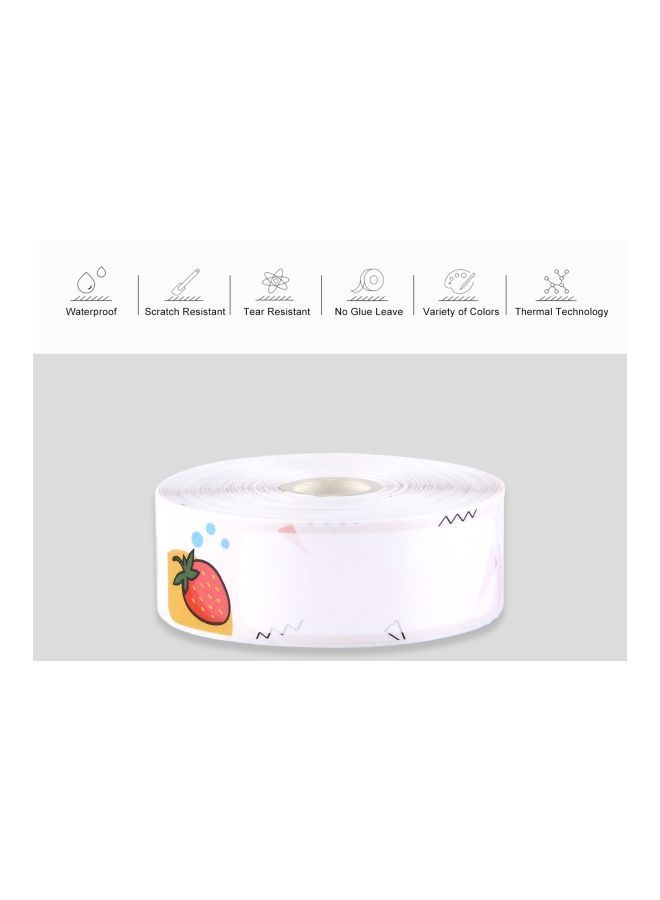 NIBEMINENT Thermal Printing Label Paper Roll White/Pink/Yellow - Image 2