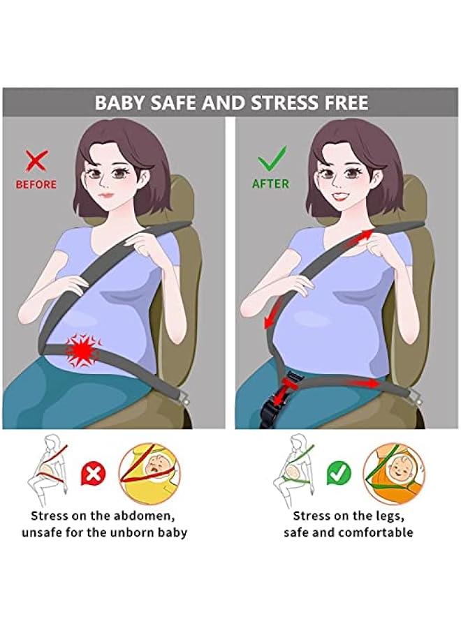 HOOKOR Durku Maternity Seat Belt Adjuster,Seat Bump Strap for Protecting Belly,Prevent Compression of Abdomen,A Must Have Maternity Seat Cover Belt for Expectant - Image 3