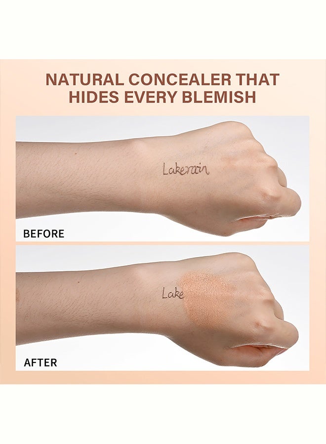 lakerain Eye concealer covers spots, dark circles and crow's feet. Long-lasting, three-dimensional contouring cream #2 Warm Nude - Image 4