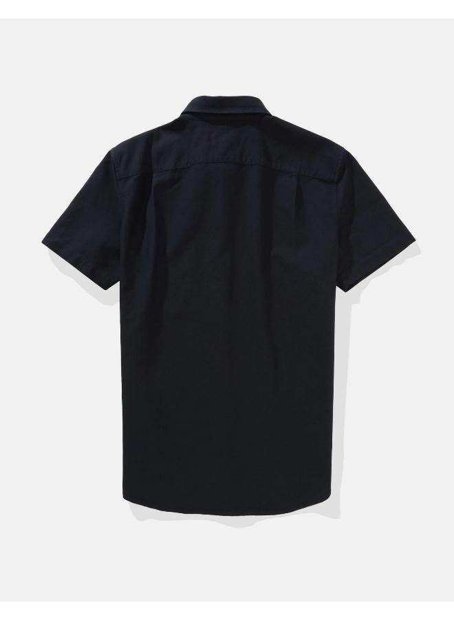 امريكان ايجل قميص بأزرار بقصة ضيقة وأكمام قصيرة - Image 2