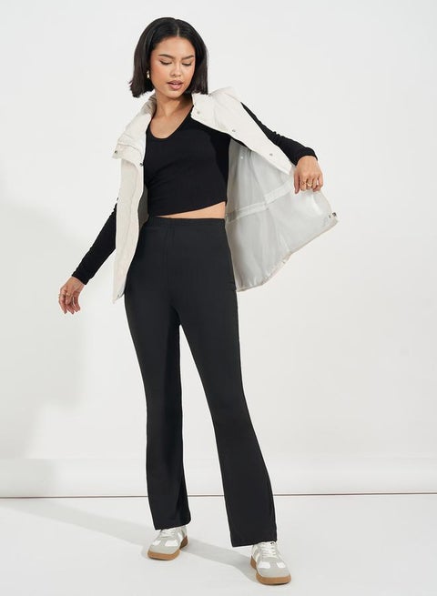 ليقنز سادة بخصر مطاطي