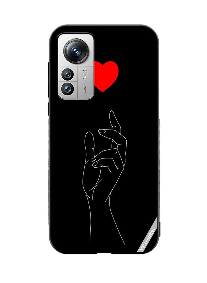 VR CREATIVE Protective Case Cover For Xiaomi 12 Pro Hear Amoled Design Multicolour - Image 1