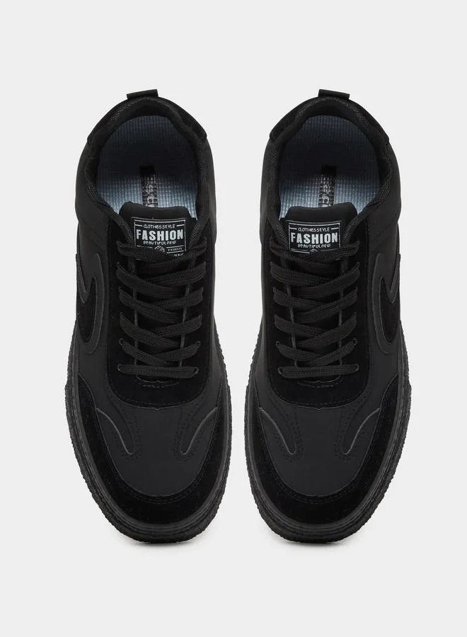 Styli Active Flatform Sole Lace Up Sneakers