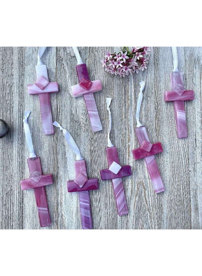 The Grandparent Gift Co. Handmade Glass Cross for Mother with Poem- Unique Gift for Mom on Christmas, Mother's Day, Birthday - Image 3