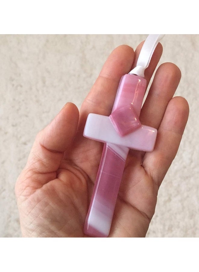 The Grandparent Gift Co. Handmade Glass Cross for Mother with Poem- Unique Gift for Mom on Christmas, Mother's Day, Birthday - Image 4