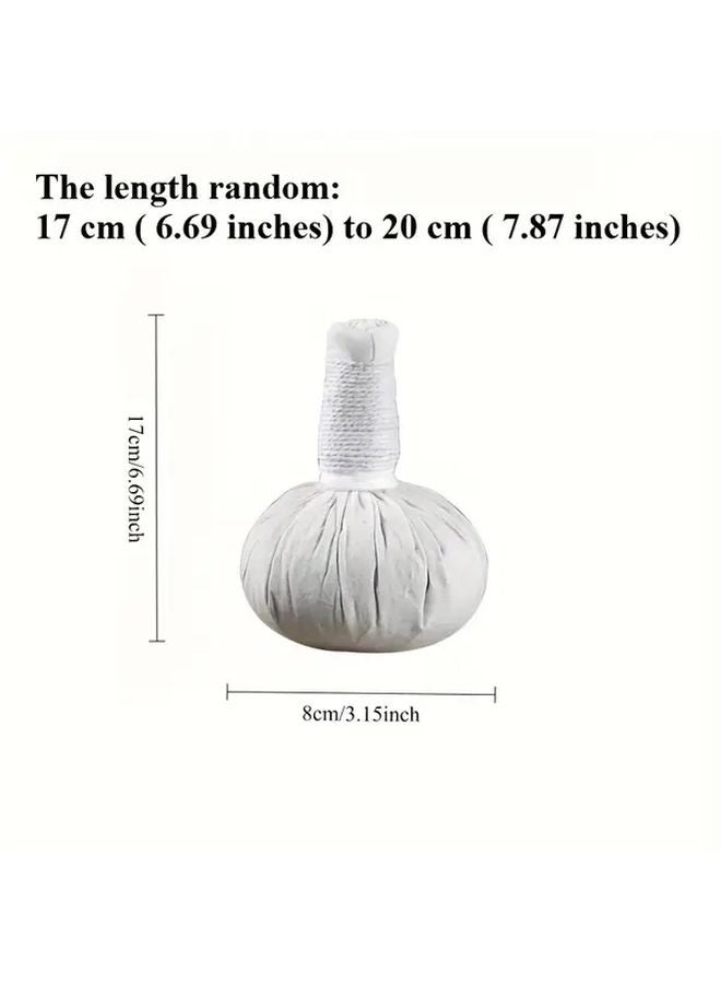 1قطعة كرة كمادة ساخنة من عشبة الشيح ال pure حزمة علاجية بالكي بالأعشاب تدليك نقاط الوخز مطرقة صحية - Image 4