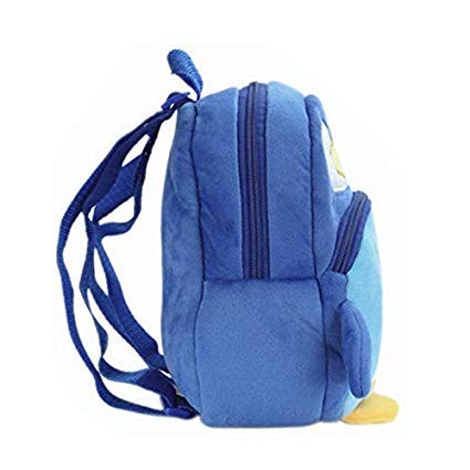 blue tree Soft Toy School Bag Backpack for Kids 3 to 5 Years, Girls, Boys, Best Birthday Gift for Kids/School Bag (Penguin (Blue)) - Image 3