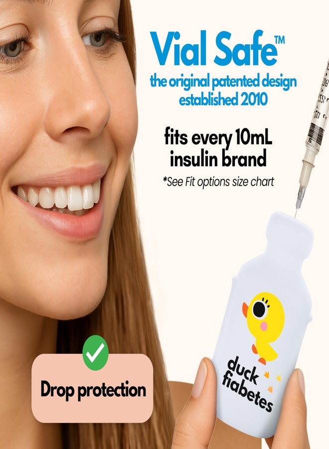 VIAL SAFE™ | Insulin Vial Protector Case | Secure Insulin Bottle Protector & Cover for 10mL Vials | Fits Humalog, Humulin, NovoLog, NovoRapid, Novolin | 2-Pack | Duck Fiabetes - Image 3