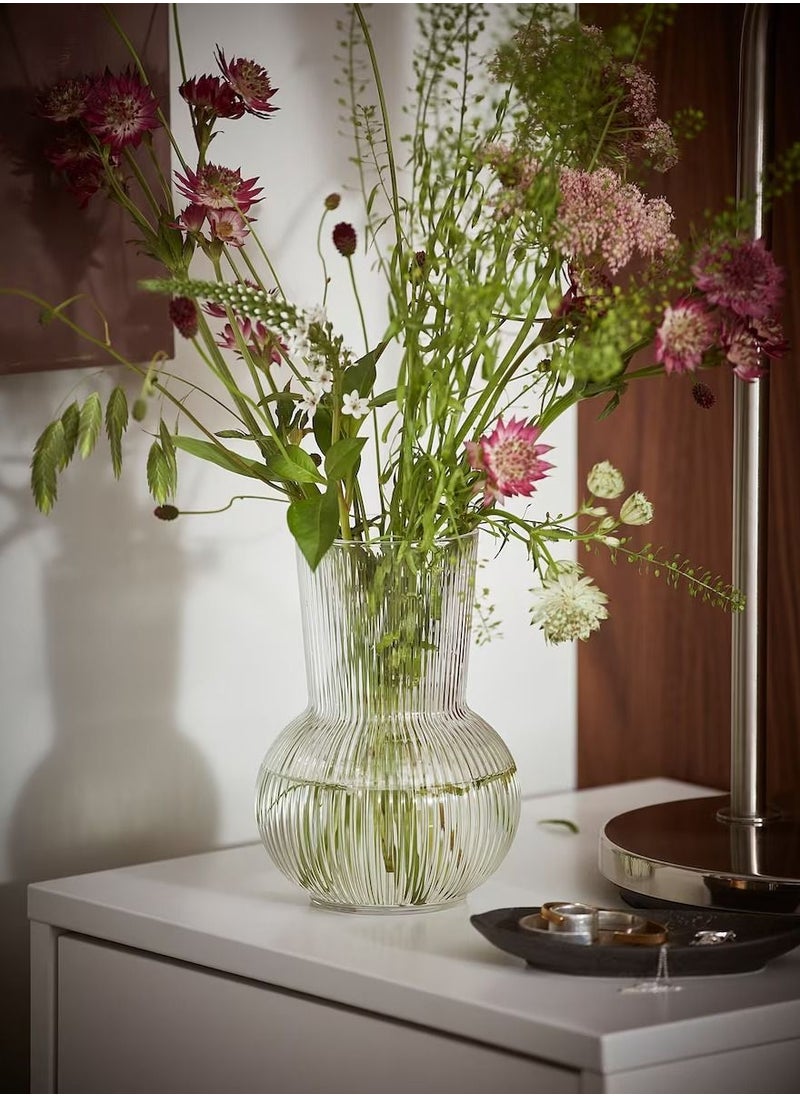 erorex Vase clear glass 17 cm  - Image 4