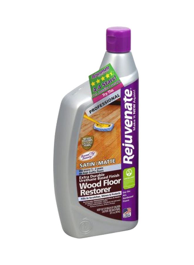 Rejuvenate Professional Wood Floor Restorer and Polish with Durable Finish Non-Toxic Easy Mop On Application Satin Finish 32oz  (Pack of 1)