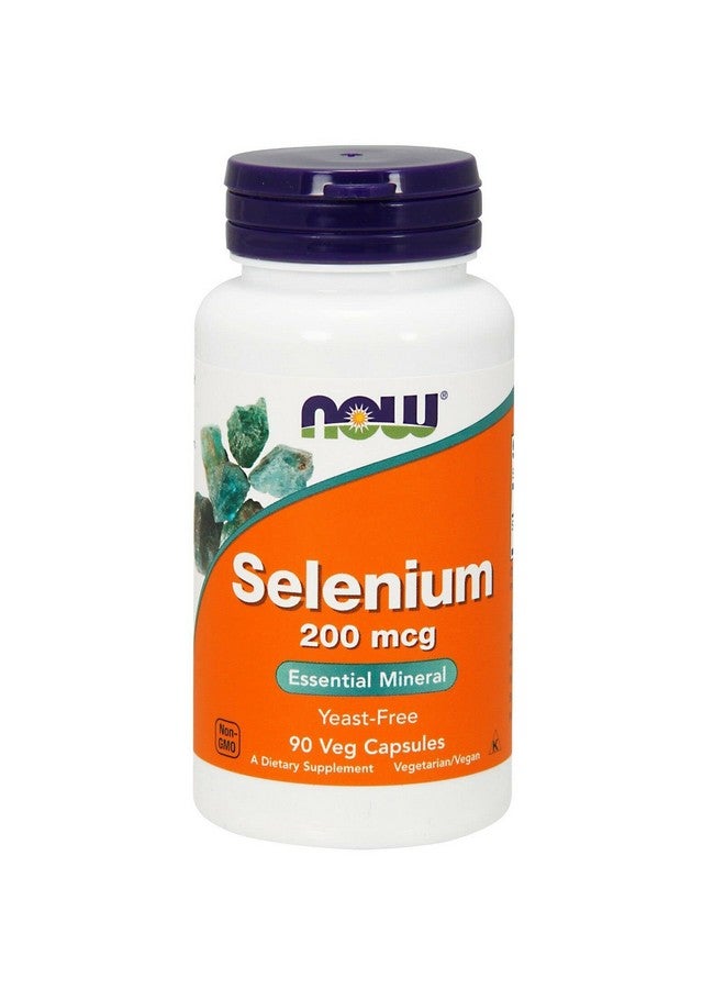now Supplements Selenium (Lselenomethionine) 200 Mcg Essential Mineral* 90 Veg Capsules - Image 2