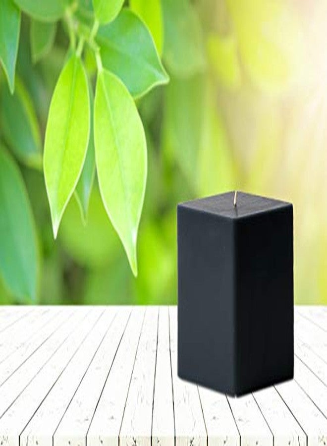 Luces Smokeless Scented Paraffin Wax 2"X2" Black Squre Cube Candle for Party,Birthday Party,Dinner Table, Living Room Pack of 4 - Image 5