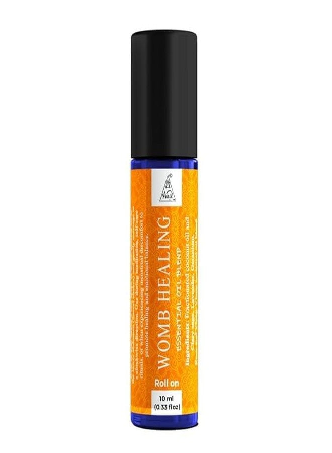 Anshil Womb Healing Essential Oil Blend Roll-On | Restore balance and nurture feminine energy | Energized with Reiki | Aromatherapy for Women | Aromatherapy Roll-On (10ml) - Image 1