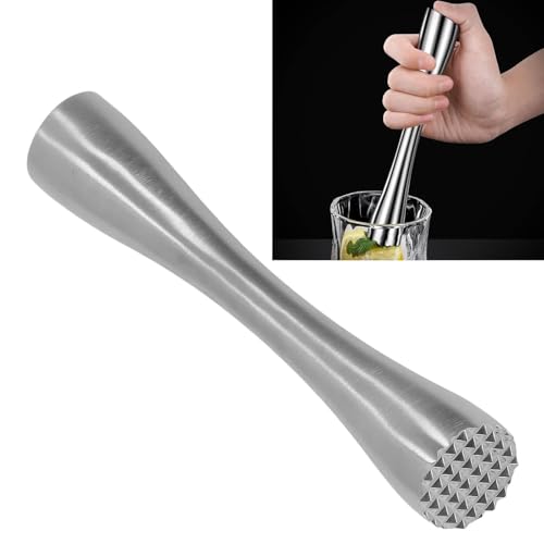 Bridge2shopping Stainless Steel Cocktail Muddler 18 CM | Mocktail Mojito Drinks Mixer | Ice Crusher Bartender Kit for Home and Bar Accessories - Image 4