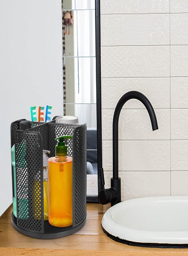 Honlibey Cup and Lid Organizer Cup Dispenser Coffee Cup Organizer Paper Cup Holder Rotating for Bathroom, Restaurant, Break Room, Coffee Station, Bar, Buffet, Kitchen Cabinet, Countertop,4 Compartment - Image 3