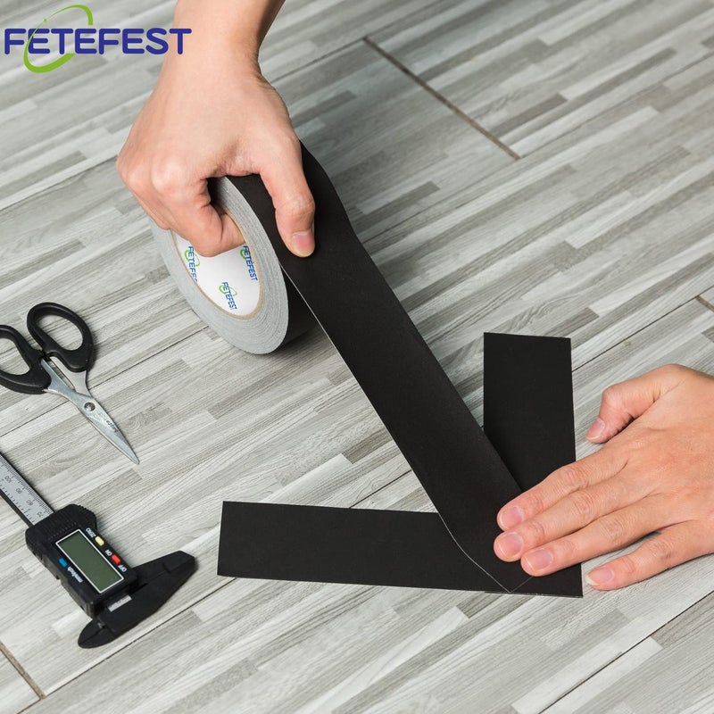 Fetefest Gaffers Tape 3 inch Black, 30 Yards Heavy Duty, Professional Grade Large Gaffer Tape, Non-Reflective No Residue Hand Tear Self-Adhesive (3" Black 1 Roll) - Image 5