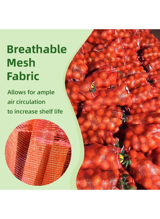 Deebree Extra Large Mesh Storage Produce Bags Reusable Vegetable Storage Bags 60 lbs Onion Storage Washable Net Bags 21” x 32” Pack of 50 - Image 3