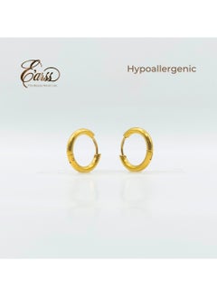 Huggie Hoop Earrings 12 mm Gold Earring | Stainless Steel | 18K Gold Plated - pzsku/ZC3B15ABDE8B206ED8AD4Z/45/_/1736332253/ac61fac0-3380-4125-983a-b97664f7606c