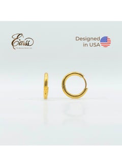 Huggie Hoop Earrings 12 mm Gold Earring | Stainless Steel | 18K Gold Plated - pzsku/ZC3B15ABDE8B206ED8AD4Z/45/_/1736332315/1f5bae66-266b-4276-869a-633a9406f714