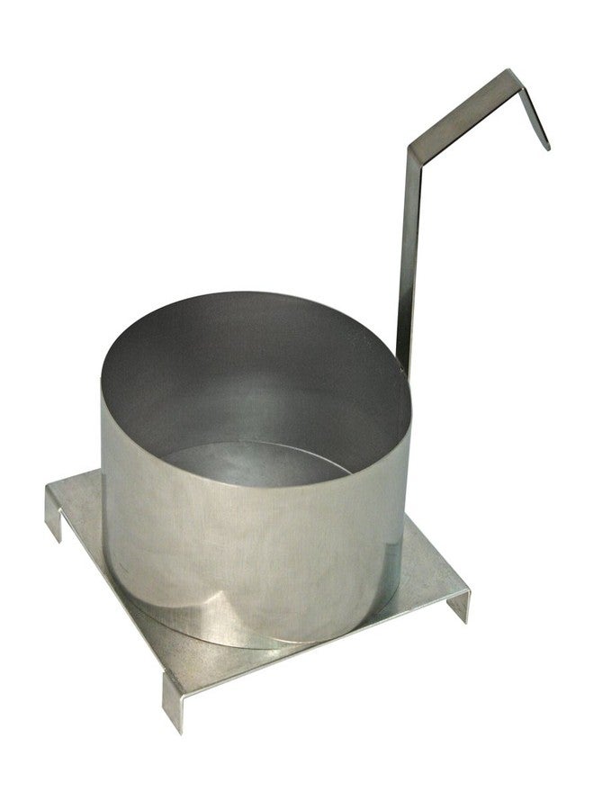 قالب كعكة قمعية جاهز من باراغون مع قاعدة، 8 بوصات، فضي