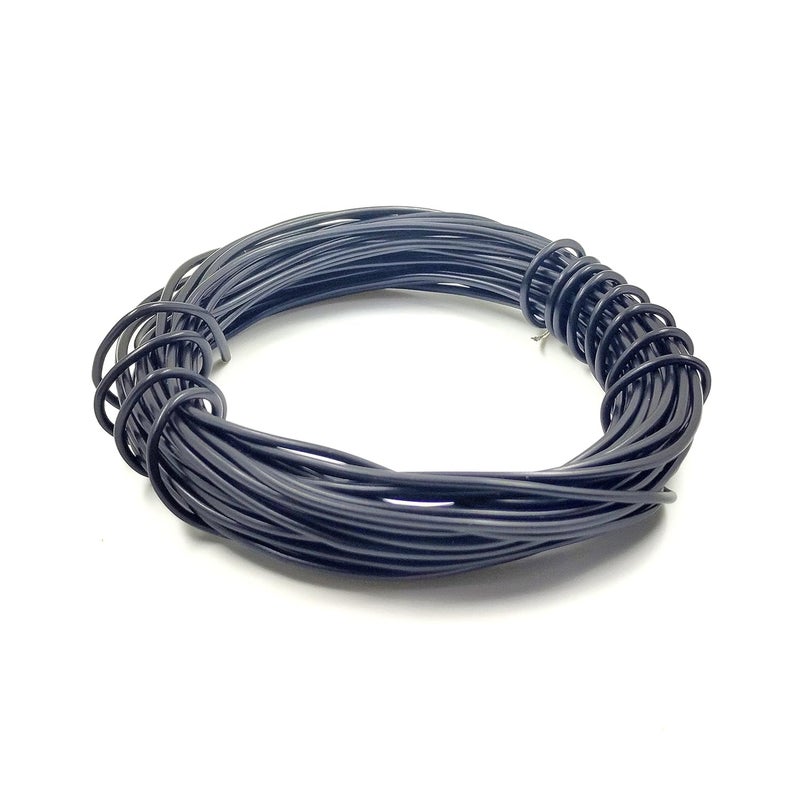 INVENTO 1mtr 20 AWG 05 sqmm 15A Tinned Copper PVC Wire Flexible Black Cable 17mm Dia High Temperature for DIY - Image 1