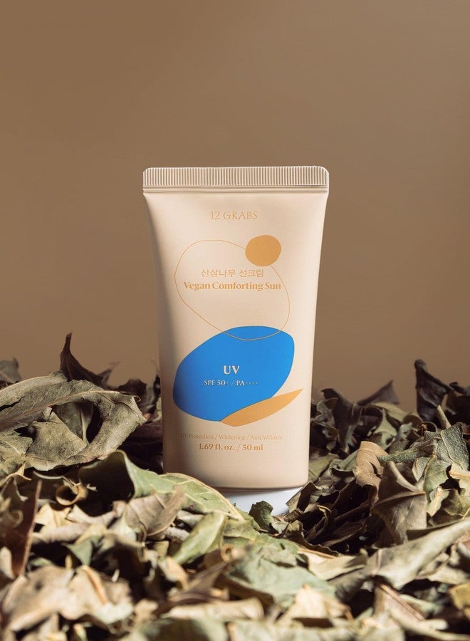 12غراب 12GRABS فيجان كومفورتينج صن إيسنس SPF50+ PA++++ | واقي شمس كوري واسع الطيف لتفتيح البشرة ومكافحة التجاعيد | تركيبة مرطبة خفيفة الوزن وغير دهنية | مناسب لجميع أنواع البشرة | 50 مل - Image 2