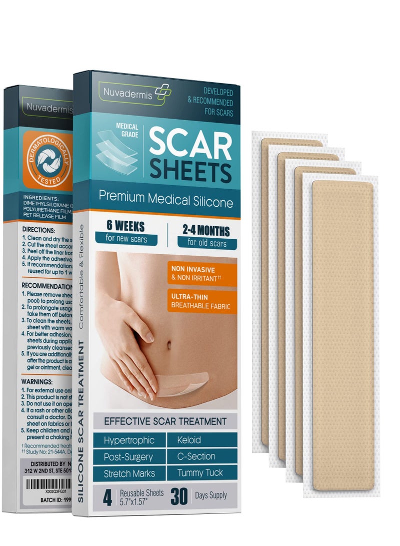 نوفاديرميس Silicone Scar Sheets - Image 1
