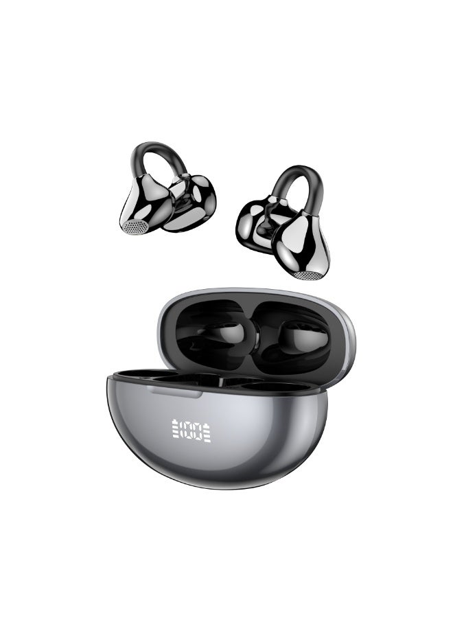 TWS Bluetooth Earbuds with 13mm Copper Ring Speakers, Touch Control, Black/Khaki - Image 1