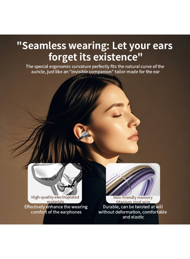 TWS Bluetooth Earbuds with 13mm Copper Ring Speakers, Touch Control, Black/Khaki - Image 4