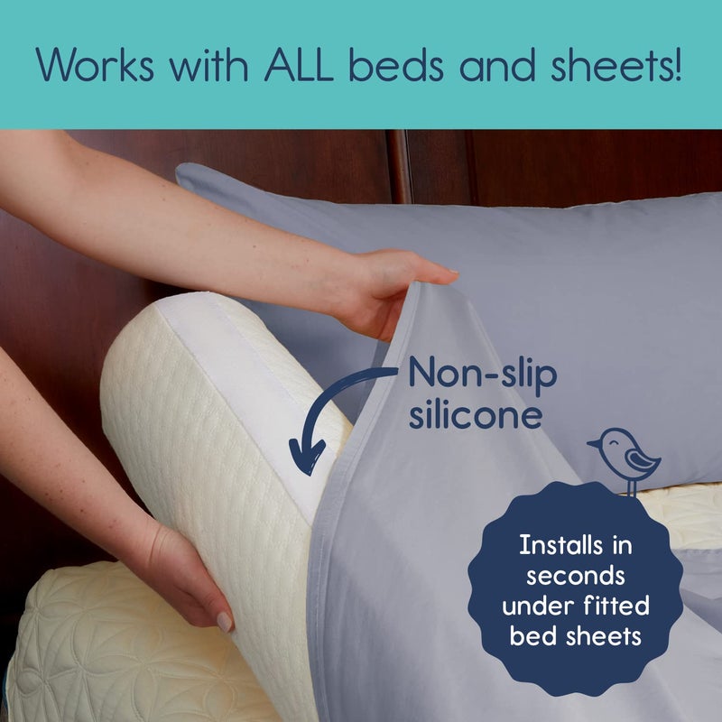 هيكابوب 【1-Pack】 Toddler Bed Rail Bumper, Bed Bumper for Toddlers, Kids Foam Safety Bed Guard Rail for Toddlers, Bed Side Rail for Twin, Queen, King - Image 2