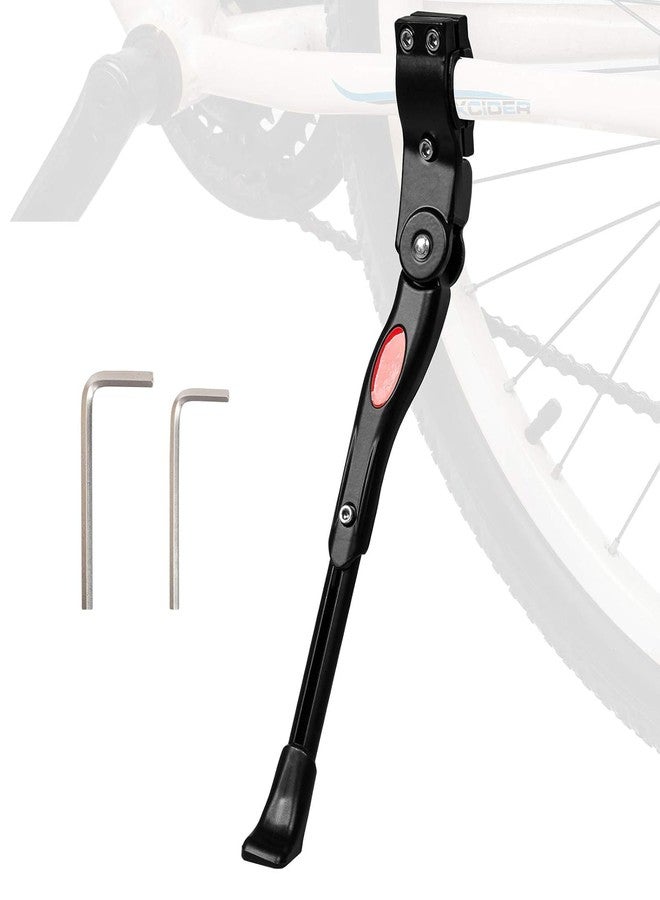 FCCRACING FCC Racing Adjustable Bicycle Kickstand, Aluminum Alloy Bicycle Side Kickstand with 2 Hexagon Wrenches, Fits for 24" 25" 26" 27" Mountain Bike/700c Road Bike/BMX/MTB - Image 1