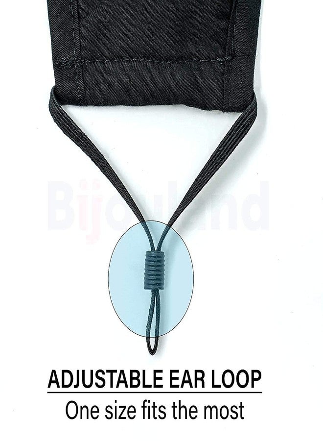 MAPLE School Combo 3 Layer Reusable, Washable, Anti-Pollution, Anti-Bacterial Cotton Face Mask Combo for Kids, Unisex, Boys, Girls, Size Adjustable Ear Loops (PACK OF 4) (Age 14-17 Years) - Image 3