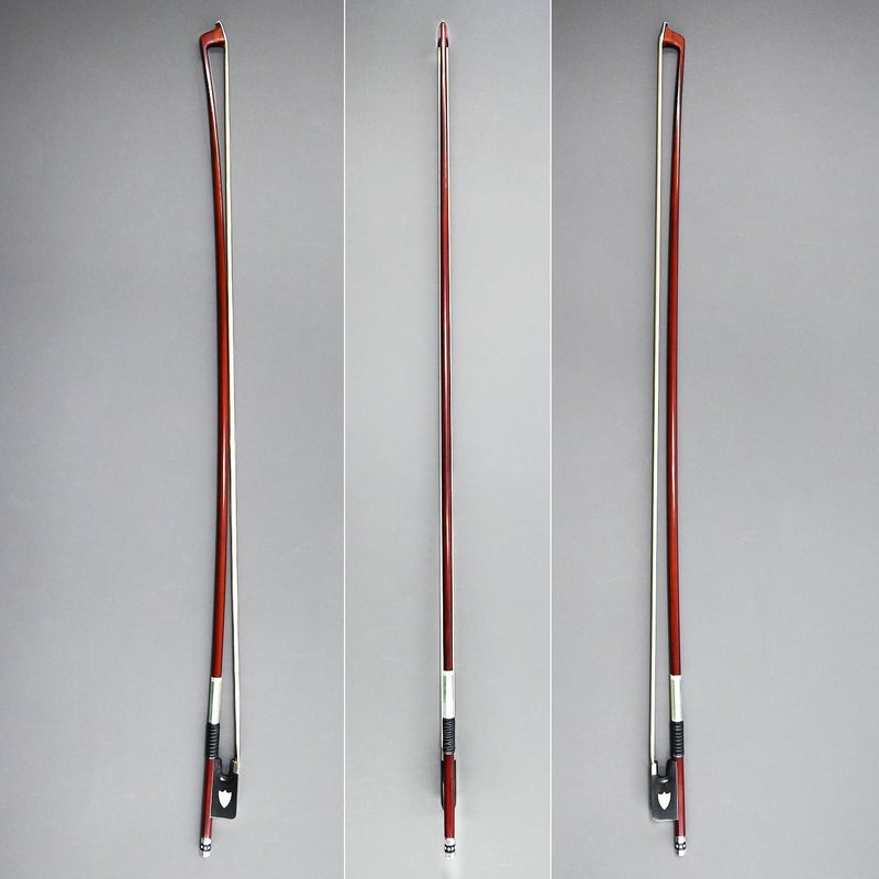 VINGOBOW Pernambuco Stick Viola Bow 4/4 Size 430M 74.5 cm Concert Level Shield Pattern Ebony Frog Well Balanced Sweet Sound Quality Natural Horse Hair - Image 4