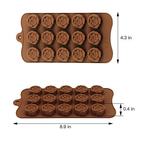 homEdge Truffle Mold, Set of 4 Packs Food Grade Non-Stick Silicone Jelly Chocolate Candy Ice Molds - Image 5