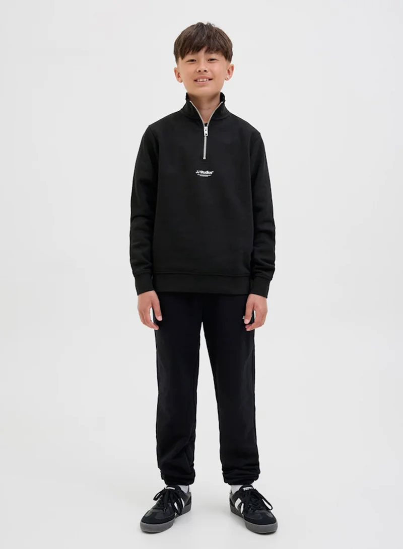 Jack & Jones Junior Kids Jjesoho Quarter Zip Sweatshirt