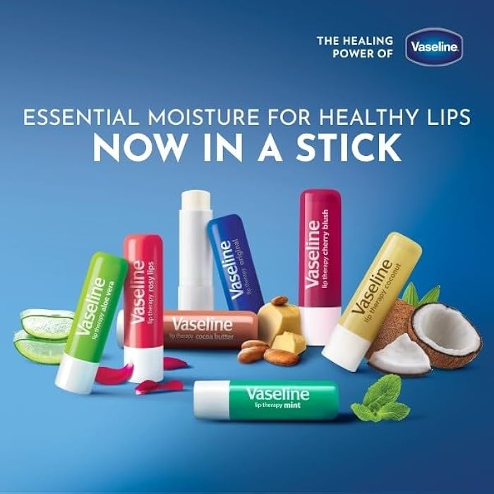 Vaseline Lip Therapy Aloe Vera Lip Balm With Pure Jelly & Rich Aloe Extracts For Shiny & Healthy Lips| Nourishes & Protects Lips| Non-greasy Lip Moisturizer for Naturally Tinted Lips| 4.8 gm - Image 4