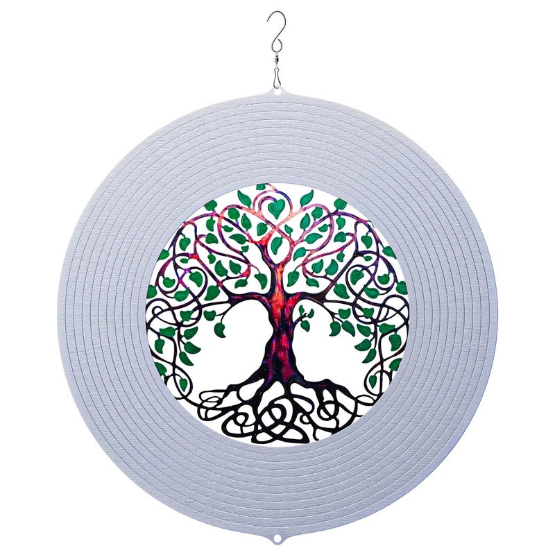 ISEO Tree of Life Wind Spinner for Yard and Garden Hanging Outdoor Decor Yard Art Porch and Patio Decorations Metal Wind Spinners Outdoor Weather Resistant 12 - Image 2