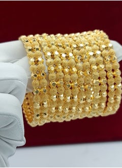 Dubai Gold Color Bangles 12Pcs Set for Women  Wedding Wear, Traditional Jewelry Gift High Quality Dubai Bride Bangles Set