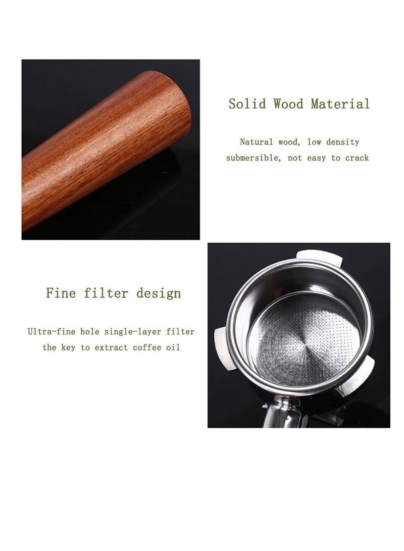 Portable coffee filter handle 54 mm stainless steel handle for coffee machine - Image 2