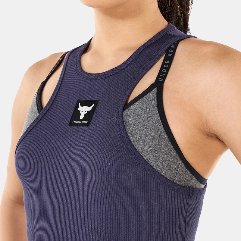 UNDER ARMOUR Women's Project Rock Rib Tank Top