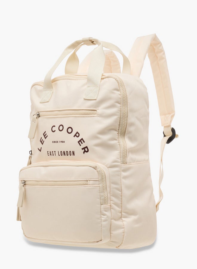 Lee Cooper Logo Print School Backpack with Pencil Case and Drawstring Pouch  - Image 3